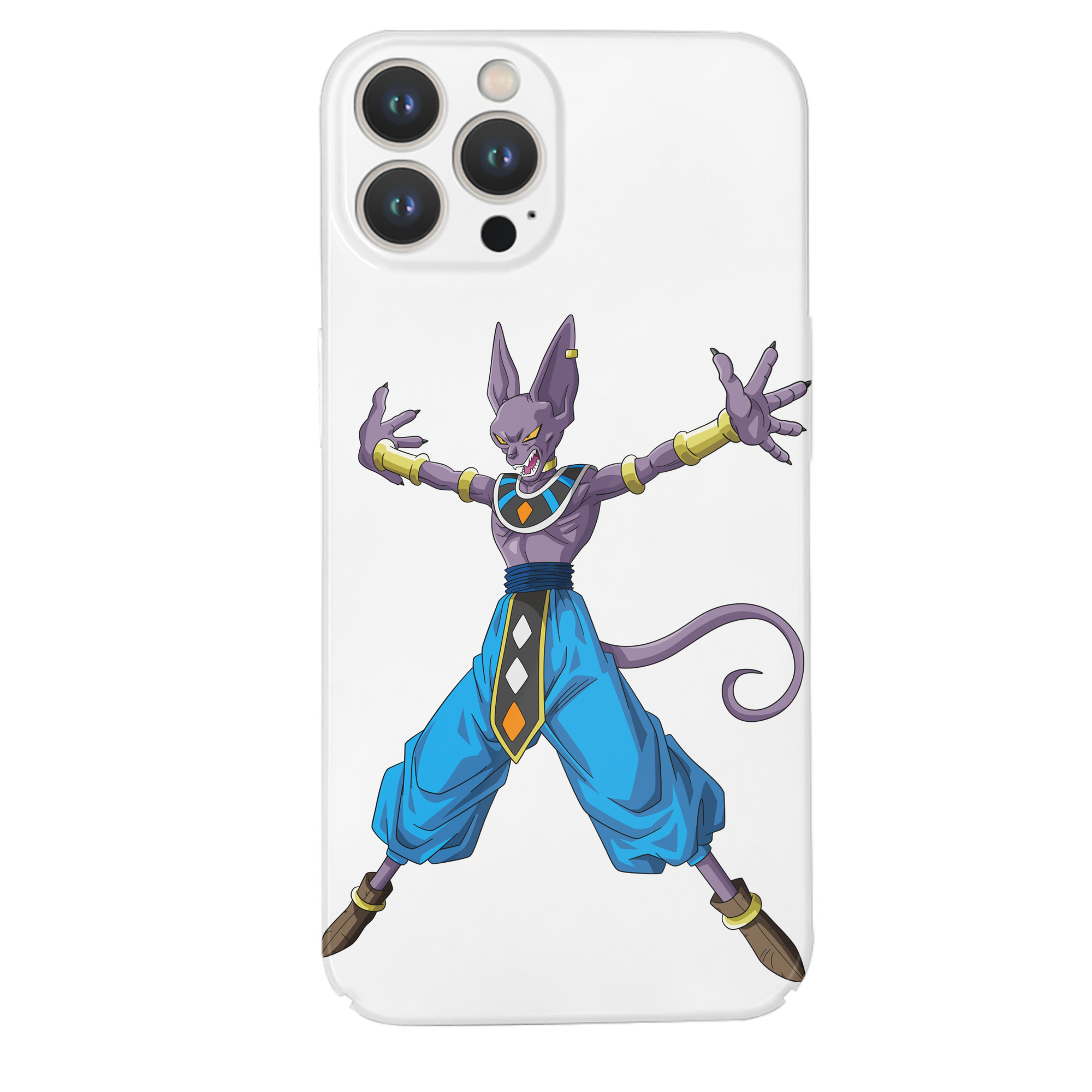 （画像用） ドラゴンボール ビルス 破壊神ビルス DRAGON BALL Beerus Birusu 【iPhone 14シリーズ対応】ハードケース